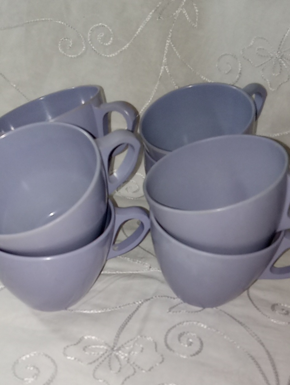 8 Purple Coffee Vintage Melmac Royalon Inc. Made In Usa